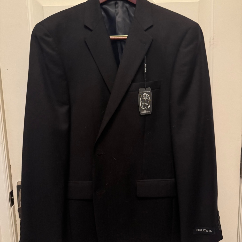 Men's Navy Blue Wool Nautica Sport Coat